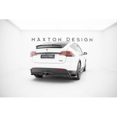 Splitter trasero para (with vertical bars)  Tesla Model X Mk1 Facelift