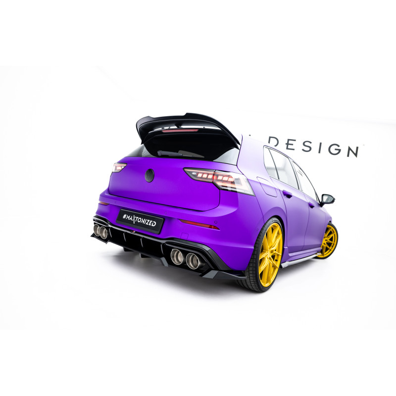 Splitter trasero para (with vertical bars)  Volkswagen Golf R  Mk8 / Mk8 Facelift