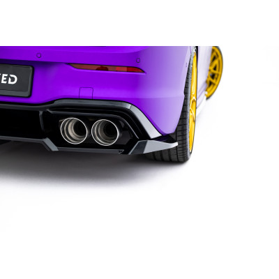 Splitter trasero para (with vertical bars)  Volkswagen Golf R  Mk8 / Mk8 Facelift