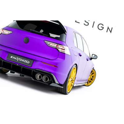 Splitter trasero para (with vertical bars)  Volkswagen Golf R  Mk8 / Mk8 Facelift