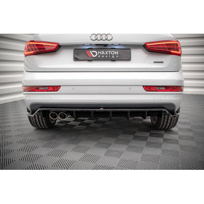 Splitter trasero para (with vertical bars) Audi Q3 Sport 8U Facelift