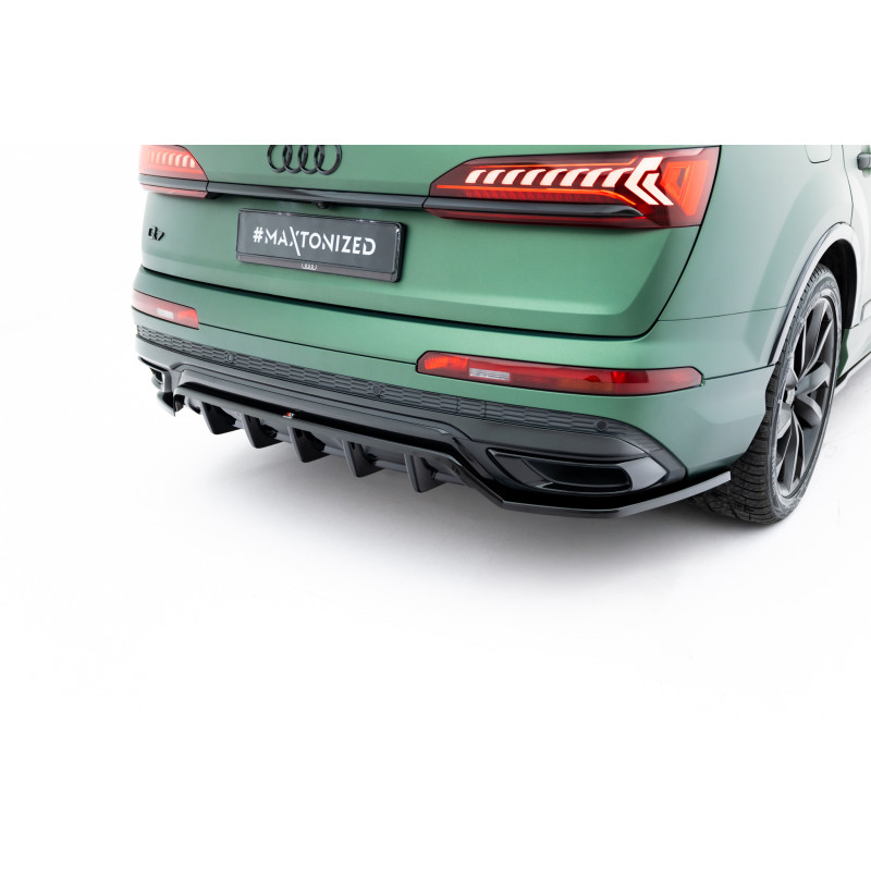 Splitter trasero para (with vertical bars) Audi Q7 S-Line Mk2 Facelift