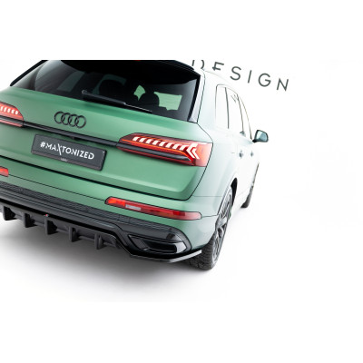 Splitter trasero para (with vertical bars) Audi Q7 S-Line Mk2 Facelift