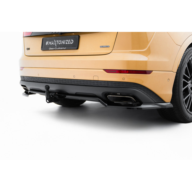 Splitter trasero para (with vertical bars) Audi Q8 Mk1 Facelift
