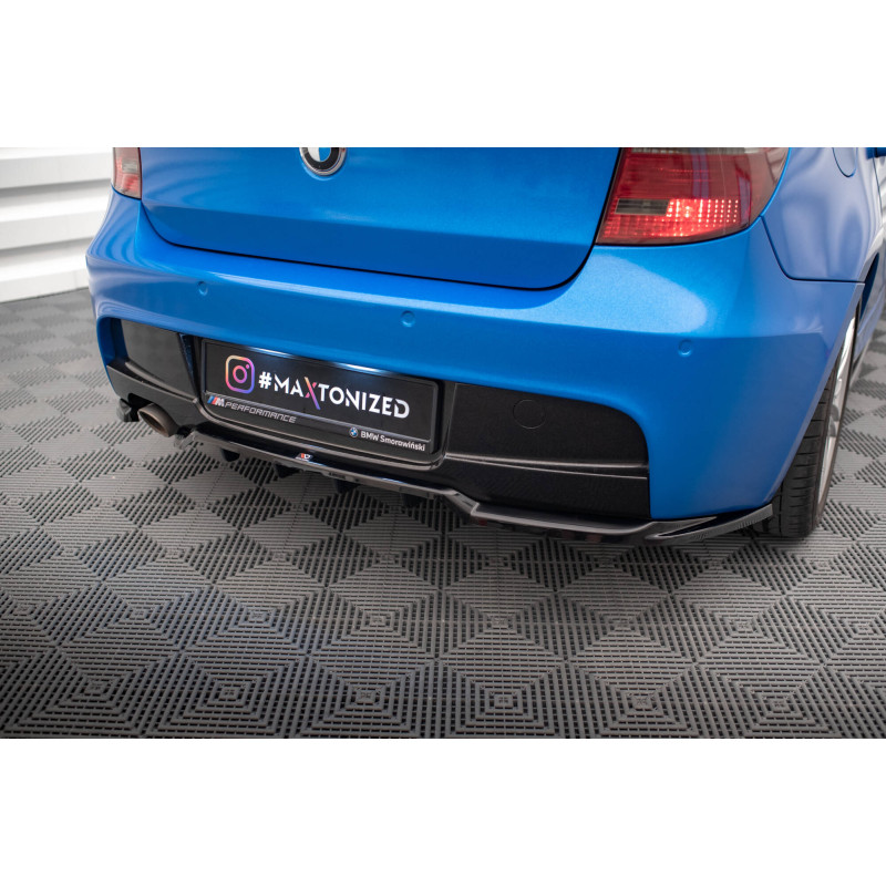 Splitter trasero para (with vertical bars) BMW 1 M-Pack E87 Facelift