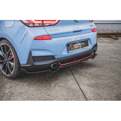 Splitter trasero para (with vertical bars) Hyundai I30 N Mk3 Hatchback