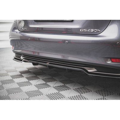 Splitter trasero para (with vertical bars) Lexus GS F Sport Hybrid Mk4 (L10)