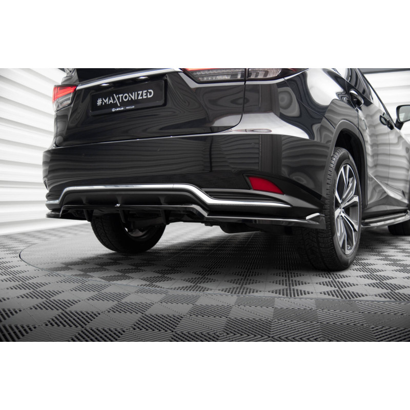 Splitter trasero para (with vertical bars) Lexus RX Mk4 Facelift