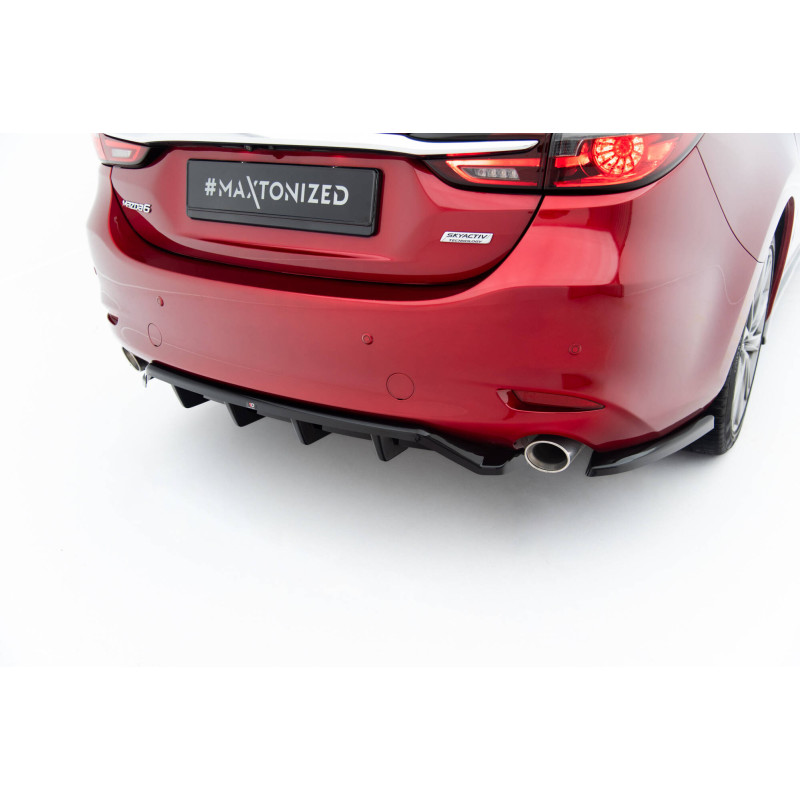 Splitter trasero para (with vertical bars) Mazda 6 Sedan Mk3 Facelift