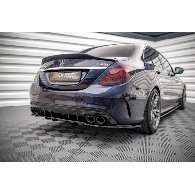 Splitter trasero para (with vertical bars) Mercedes-AMG C 43 Sedan  W205 Facelift