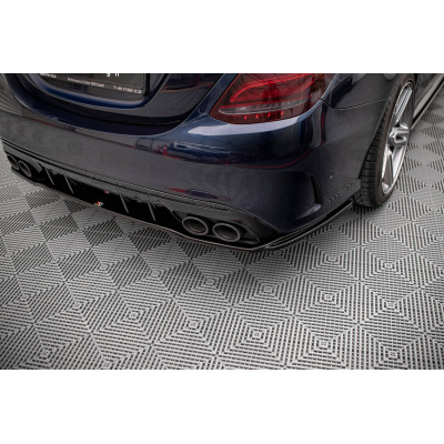 Splitter trasero para (with vertical bars) Mercedes-AMG C 43 Sedan  W205 Facelift