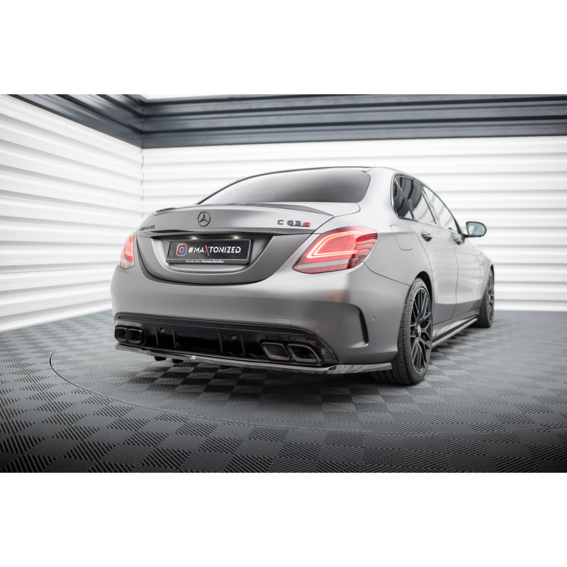 Splitter trasero para (with vertical bars) Mercedes-AMG C63 Sedan / Estate W205 Facelift