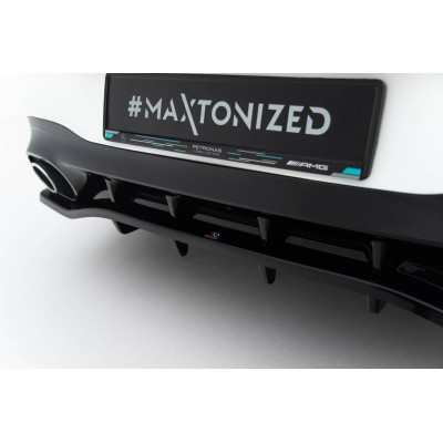 Splitter trasero para (with vertical bars) Mercedes-AMG CLA 35  / 45  Coupe / Shooting Brake C118 Facelift / X118 Facelift