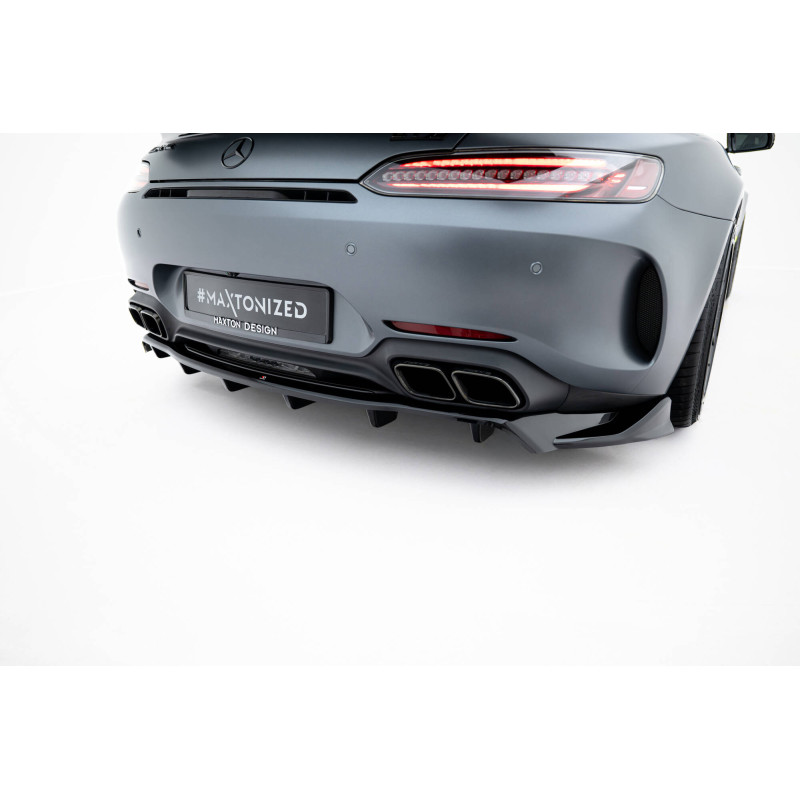 Splitter trasero para (with vertical bars) Mercedes-AMG GT C C190 Facelift