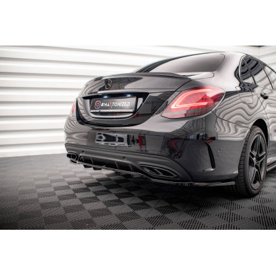 Splitter trasero para (with vertical bars) Mercedes-Benz C AMG-Line W205 Facelift