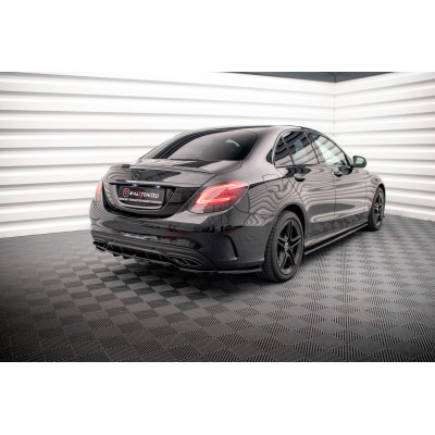 Splitter trasero para (with vertical bars) Mercedes-Benz C AMG-Line W205 Facelift
