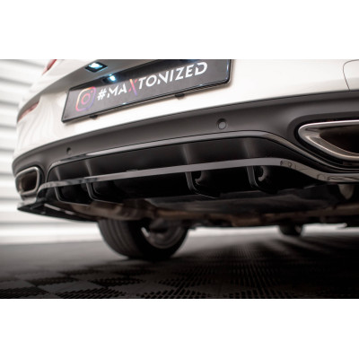 Splitter trasero para (with vertical bars) Mercedes-Benz C Coupe AMG-Line C205 Facelift