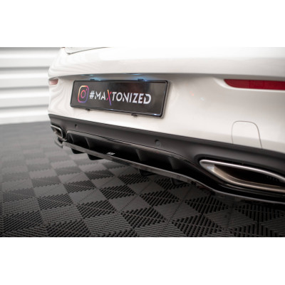 Splitter trasero para (with vertical bars) Mercedes-Benz C Coupe AMG-Line C205 Facelift