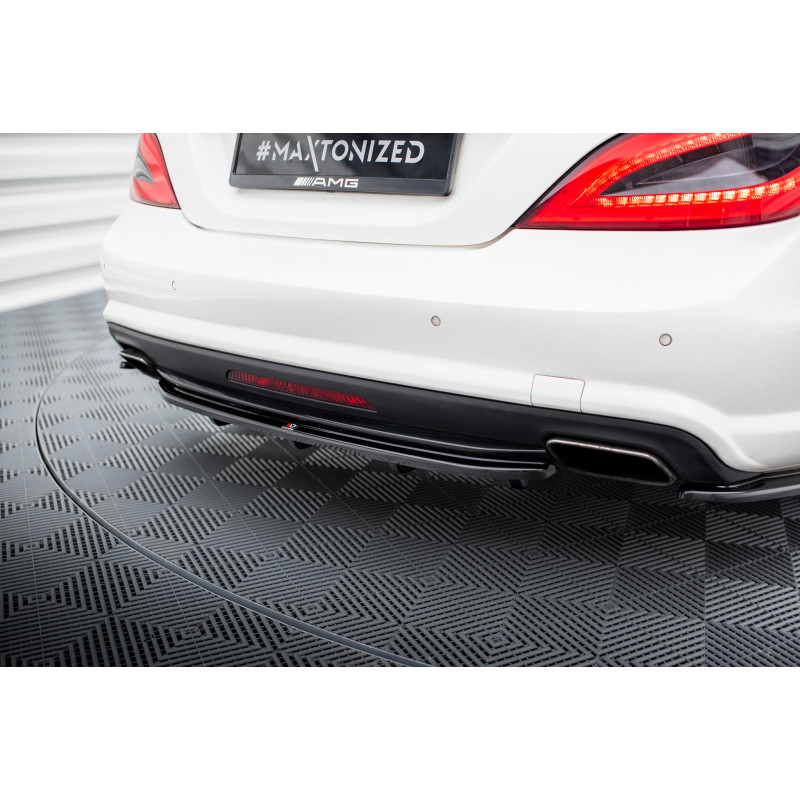 Splitter trasero para (with vertical bars) Mercedes-Benz CLS AMG-Line C218