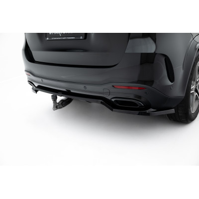 Splitter trasero para (with vertical bars) Mercedes-Benz GLE SUV AMG-Line W167 / W167 Facelift