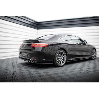 Splitter trasero para (with vertical bars) Mercedes-Benz S Coupe AMG-Line C217 Facelift