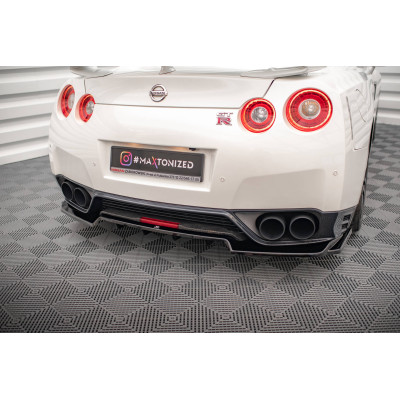 Splitter trasero para (with vertical bars) Nissan GTR R35 Facelift