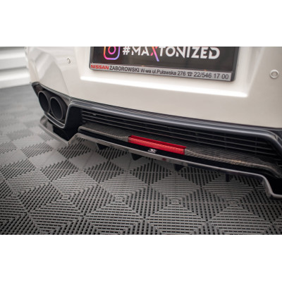 Splitter trasero para (with vertical bars) Nissan GTR R35 Facelift