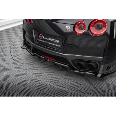 Splitter trasero para (with vertical bars) Nissan GTR R35 Facelift