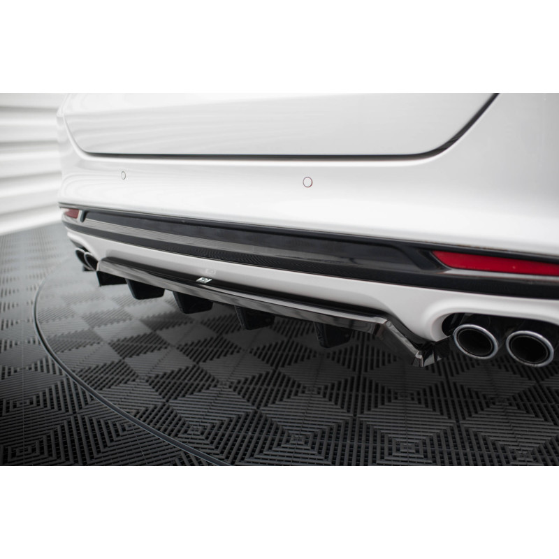 Splitter trasero para (with vertical bars) para Mondeo Sport Mk5 Facelift / Fusion Sport Mk2 Facelift