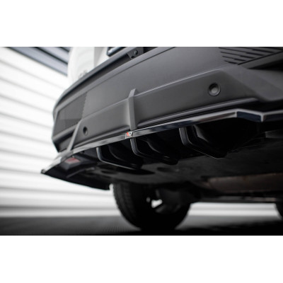 Splitter trasero para (with vertical bars) Peugeot 408 Mk1