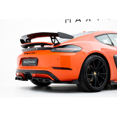 Splitter trasero para (with vertical bars) Porsche 718 Cayman GTS 982c