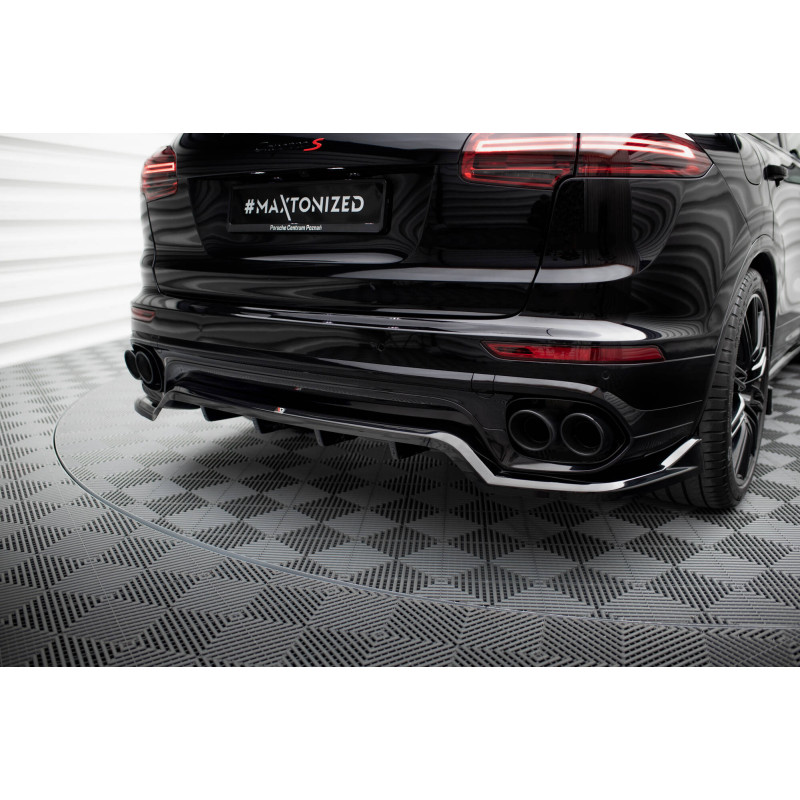Splitter trasero para (with vertical bars) Porsche Cayenne Mk2 Facelift