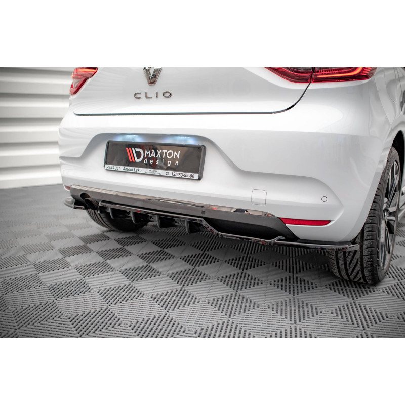 Splitter trasero para (with vertical bars) Renault Clio Mk5