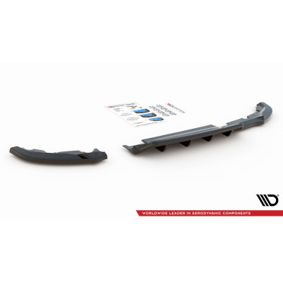 Splitter trasero para (with vertical bars) Renault Clio Mk5