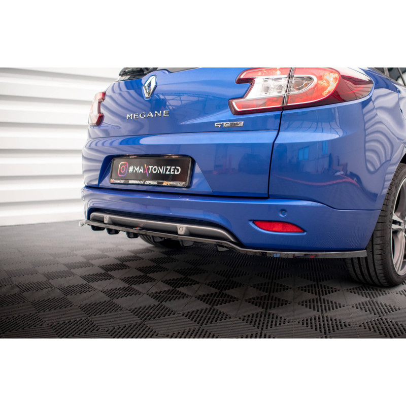 Splitter trasero para (with vertical bars) Renault Megane GT Line Grandtour Mk3 Facelift