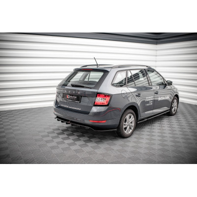 Splitter trasero para (with vertical bars) Skoda Fabia Combi Mk3 Facelift