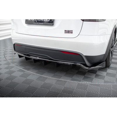 Splitter trasero para (with vertical bars) Tesla Model X Mk1 Facelift