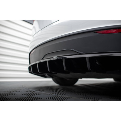 Splitter trasero para (with vertical bars) Tesla Model X Mk1 Facelift