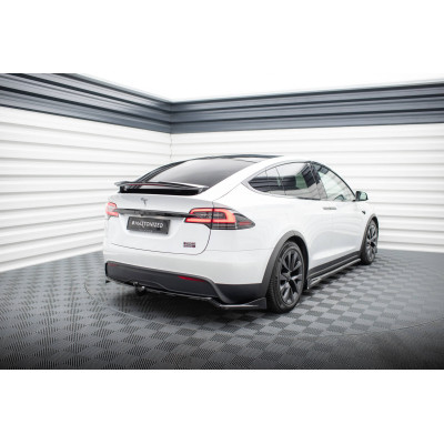 Splitter trasero para (with vertical bars) Tesla Model X Mk1 Facelift