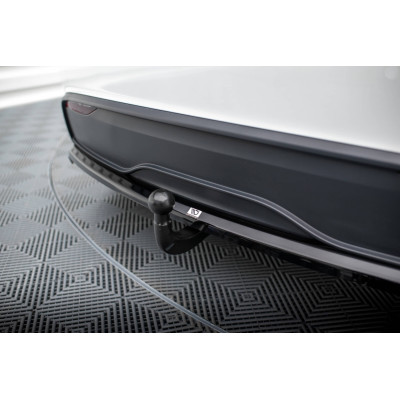 Splitter trasero para (with vertical bars) Tesla Model X Mk1 Facelift