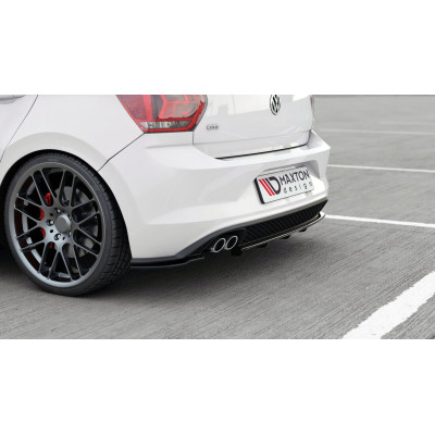 Splitter trasero para (with vertical bars) Volkswagen Polo GTI / R-line Mk6
