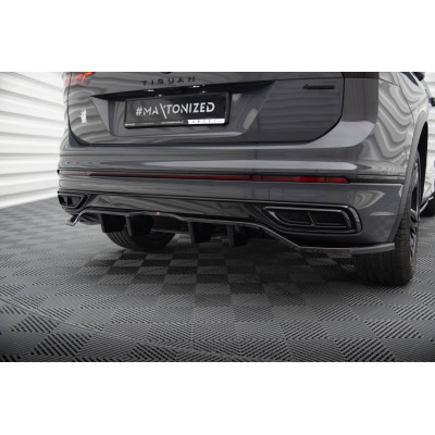 Splitter trasero para (with vertical bars) Volkswagen Tiguan R-Line Mk2 Facelift