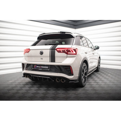 Splitter trasero para (with vertical bars) Volkswagen T-Roc R / R-Line Mk1 Facelift