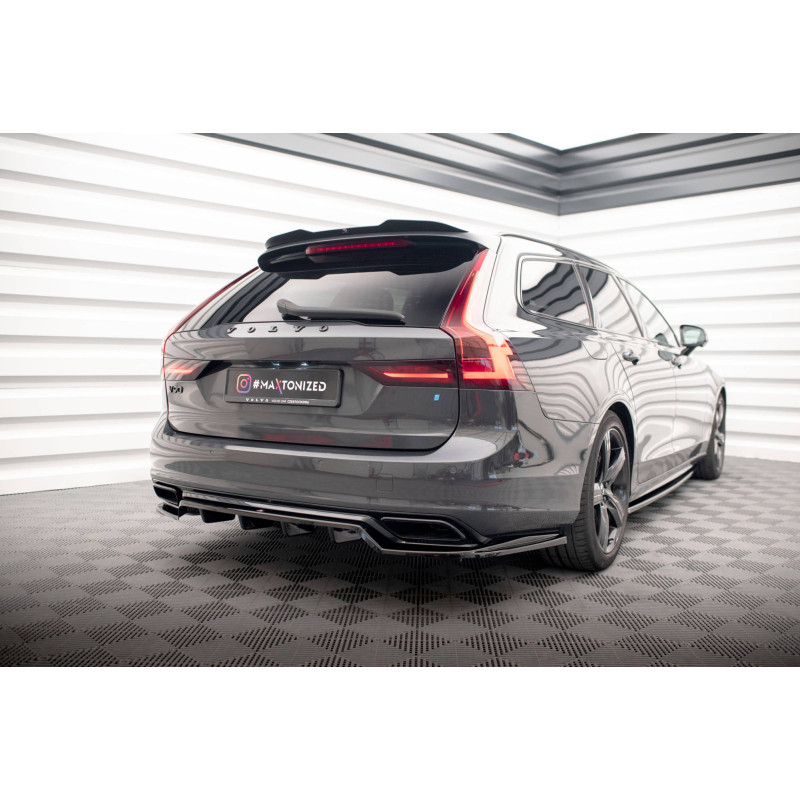 Splitter trasero para (with vertical bars) Volvo V90 / S90 R-Design Mk2