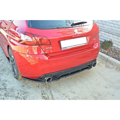 Splitter trasero para PEUGEOT 308 II GTI (with vertical bars)