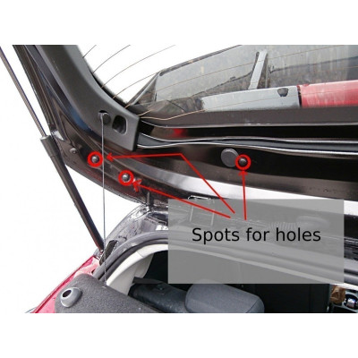 Spoiler de techo para (RS Look) para Fiesta Mk7 / Mk7 FL