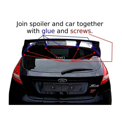 Spoiler de techo para (RS Look) para Fiesta Mk7 / Mk7 FL