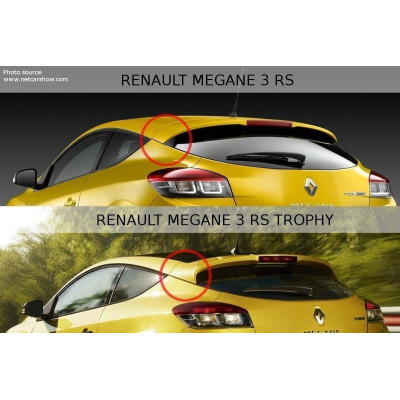 Spoiler trasero para RENAULT MEGANE MK3 RS Trophy / RS Cup