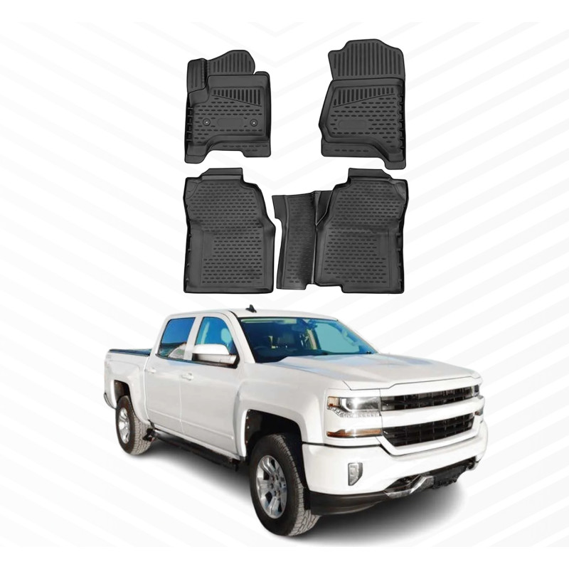 ALFOMBRILLA DE GOMA PARA CHEVROLET SILVERADO | ENTRE 2014-2019