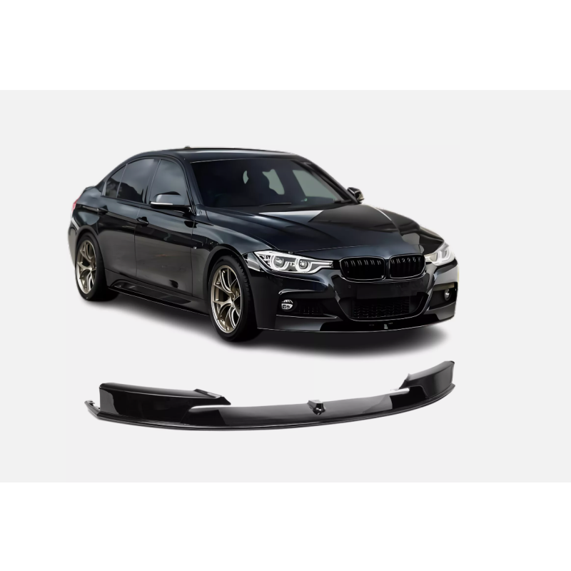 Spoiler delantero negro brillo para BMW F30 F31 M packet 2011 a 2019